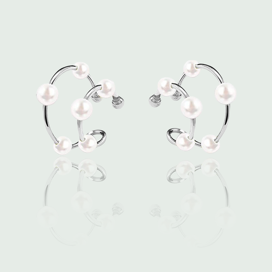 Perlový ear cuff bez piercingu