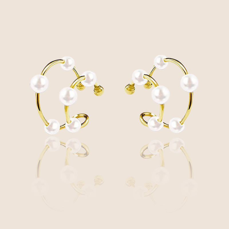 Perlový ear cuff bez piercingu