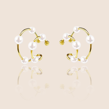 Perlový ear cuff bez piercingu
