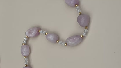 Náhrdelník růžový opál