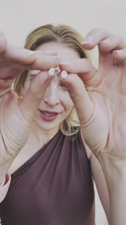 Pozlacené náušnice mini oválky