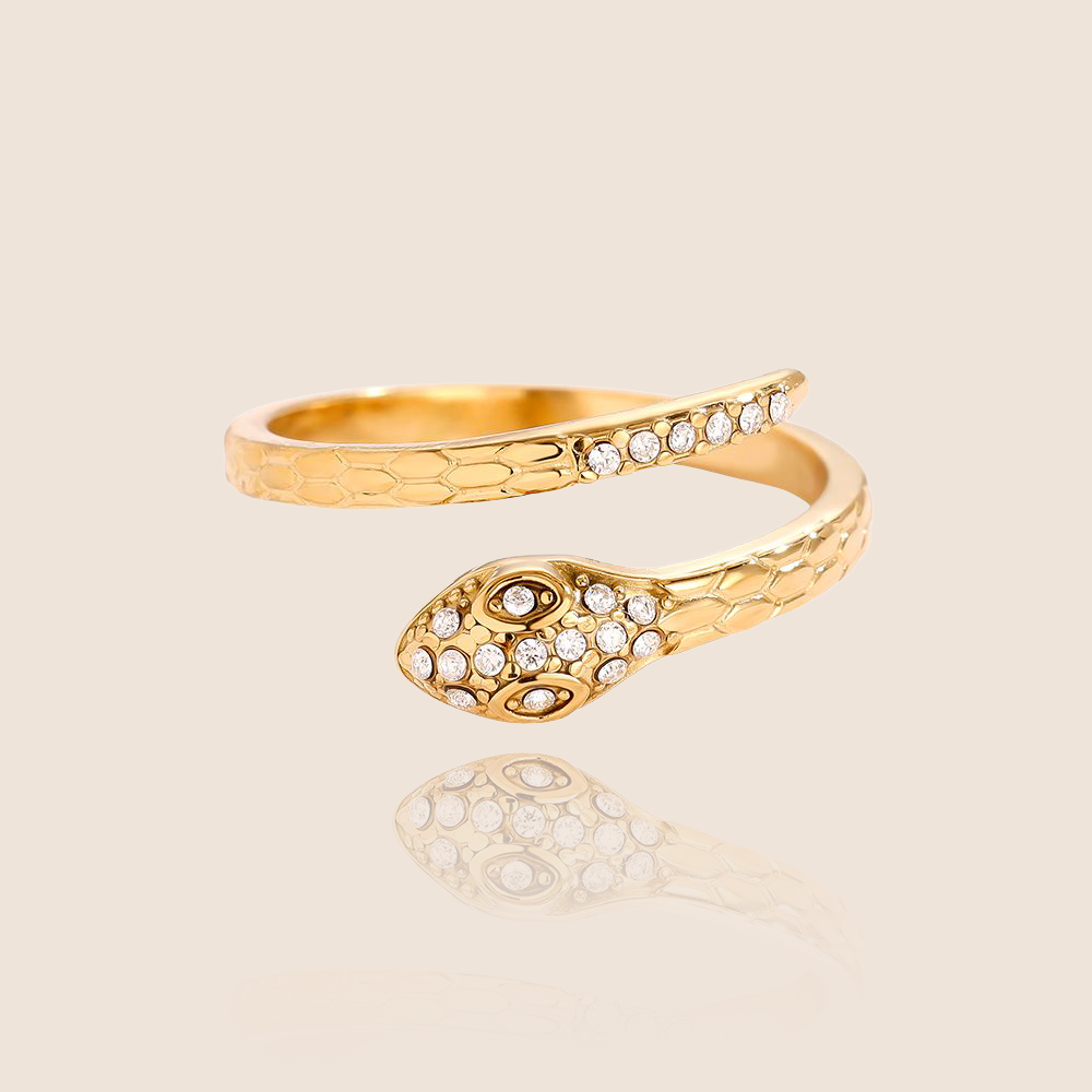Prsten Serpent Ring – nastavitelný hadí prsten z chirurgické oceli