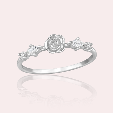 Stříbrný prsten Silver bloom