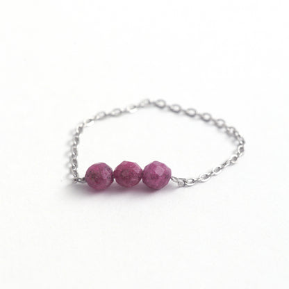 Prsten Odvahy s rubínem