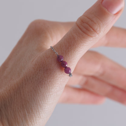 Prsten Odvahy s rubínem