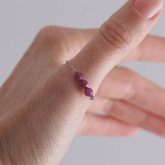 Prsten Odvahy s rubínem