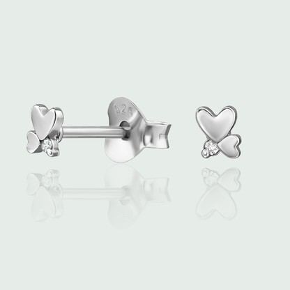 Stříbrné náušnice s diamantem – Tiny Love Diamonds