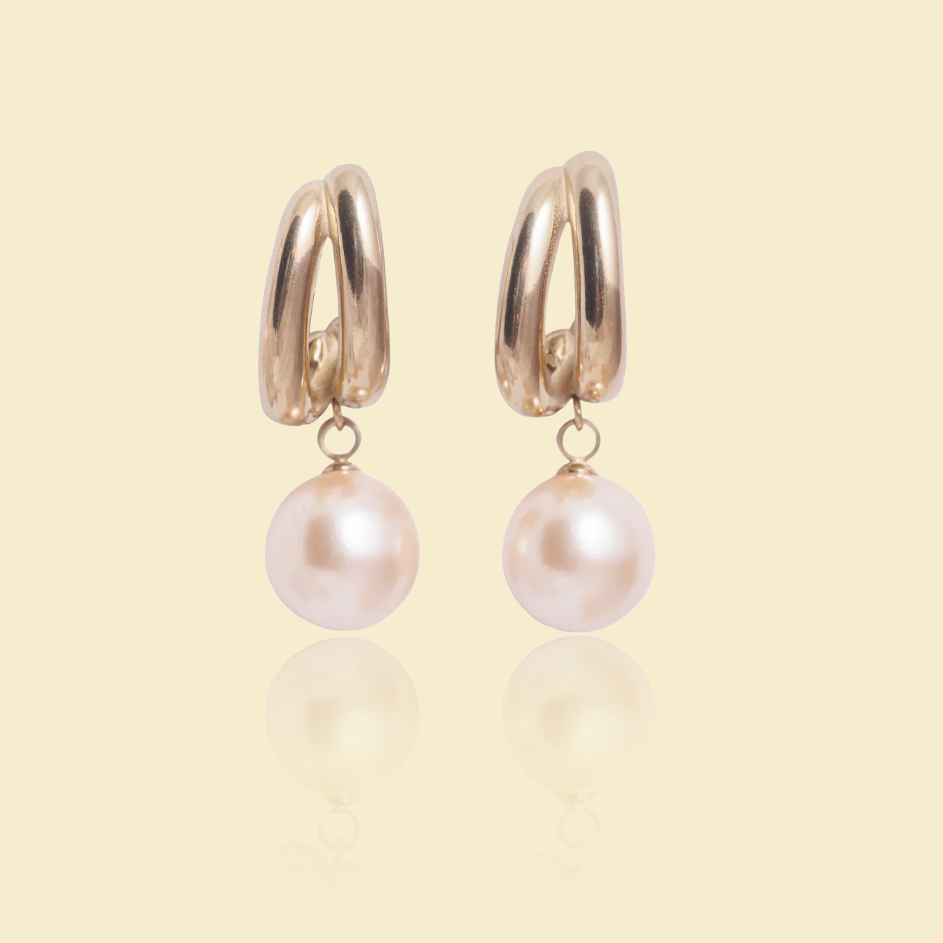 Náušnice Whispering Pearl  pozlacená